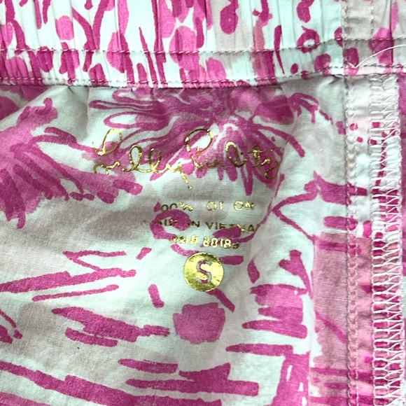 LILLY PULITZER Pants RULE BREAKERS Paradise Pink SIZE SMALL - Picture 2 of 4